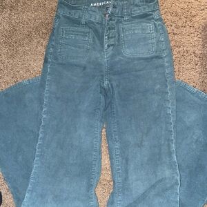 American Eagle Outfitters Teal Flare Jeans